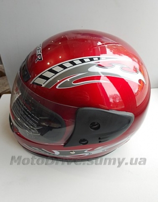 Шлем Viper, красный глянец.