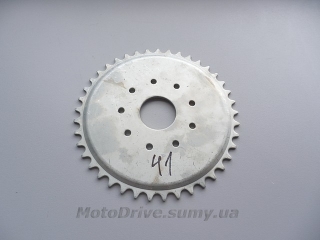 Звезда трансмиссии (задняя) веломотора 41 зуба.
