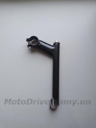 Вынос руля велосипеда (под рулевую резьбовую, стальной L-170 мм, черный).