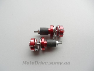 Відбійники керма мотоцикла (червоні, L-70мм).