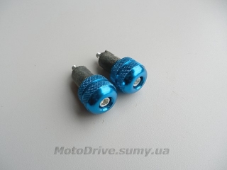 Відбійники керма мотоцикла (сині, L-58мм).