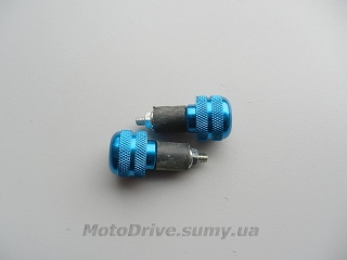 Відбійники керма мотоцикла (сині, L-58мм).