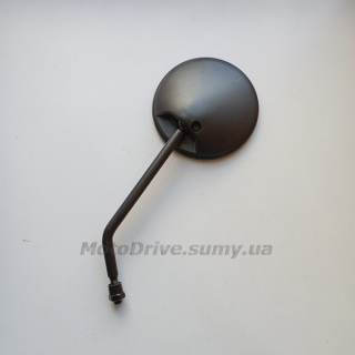 Зеркало Дельта (черный + черная ножка, 1шт, М8).