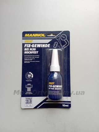 Фиксатор резьбы красный Mannol 9927 (для неразборных соединений).
