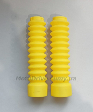 Гофры вилки универсальные (Ø 30/45 мм, L‑190 мм, желтые).