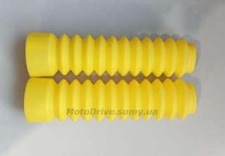 Гофры вилки универсальные (Ø 30/45 мм, L‑190 мм, желтые).