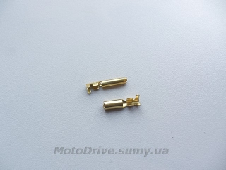 Клемма круглая (папа + мама, латунь).