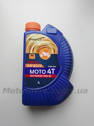 Масло 4T 10W40 Prest Oil (1L).