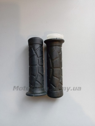 Ручки руля мопед, мото (пар, черный, L-130 мм).