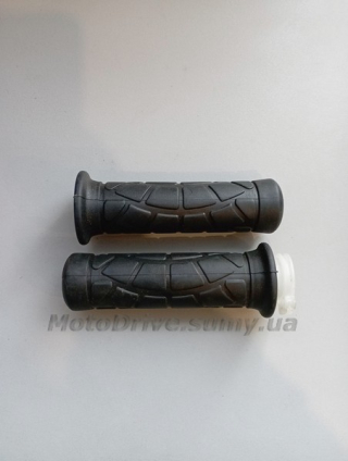 Ручки руля мопед, мото (пар, черный, L-130 мм).