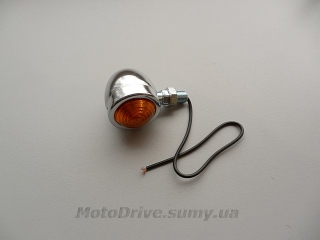 Поворот мото ретро (хром, 1шт).