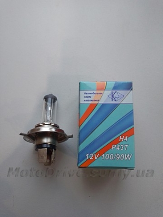Лампа фари H4 12v 100/90w (галоген).