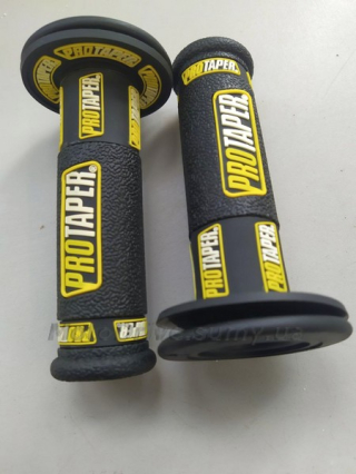 Ручки руля ProTaper (пар, резиновые, желтые, L-125 мм).