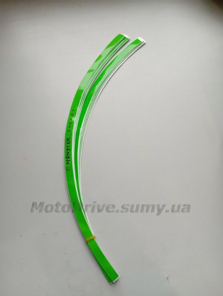 Наклейки на колеса светоотражающие (17 дюймов, зеленые, Monster).