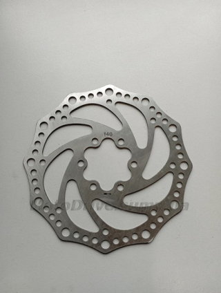 Диск тормозной велосипедный (Ø140 mm, на 6 болтов).