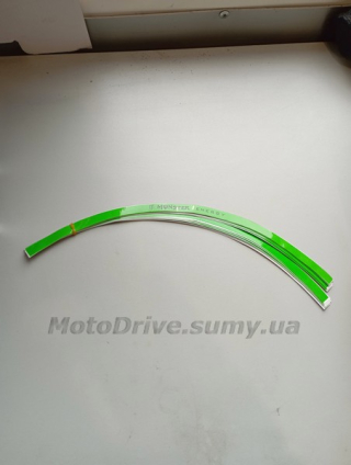 Наклейки на колеса светоотражающие (17 дюймов, зеленые, Monster).