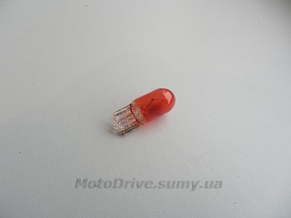 Лампа Т10 12V 3W (желтая, безцокольная).