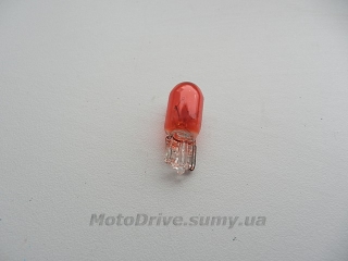 Лампа Т10 12V 3W (желтая, безцокольная).
