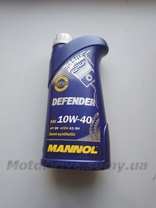 Масло 4T DEFENDER 10W40, Mannol (1L).