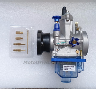 Карбюратор Sport PWK 30 ( Ø 30 мм, ручне підкачування, прозорий піддон) KEIHIN.