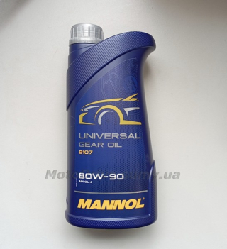 Трансмиссионное масло 80W-90 Mannol, 1L.
