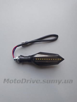 Поворот мото LED (L-130 мм, 1 шт).