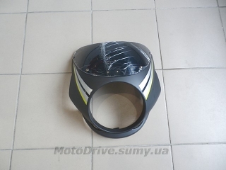 Обтічник на мотоцикл (чорний, під круглу фару).