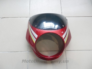 Обтічник на мотоцикл (червоний, під круглу фару).