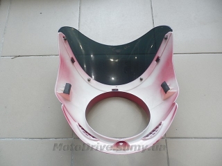 Обтічник на мотоцикл (червоний, під круглу фару).