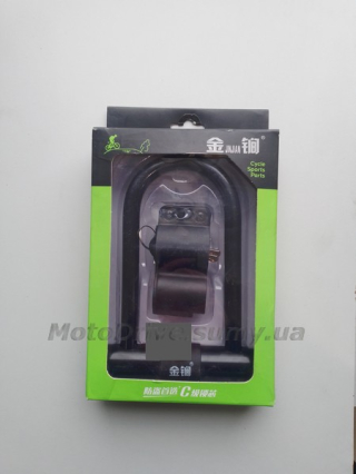 Замок противоугонный U-образный JINJIAN, черный.