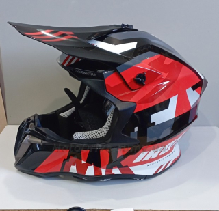 Шолом IROS HD-806 (кросовий) Gloss Black/Red.