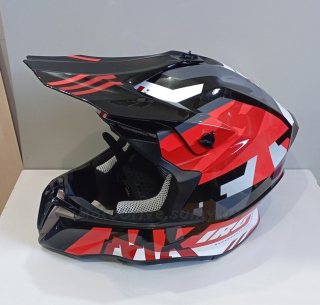 Шолом IROS HD-806 (кросовий) Gloss Black/Red.