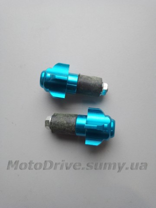 Відбійники керма мотоцикла (сині, L-60мм).