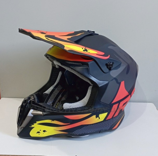 Шолом IROS HD-806 (кросовий) Matt Black/Red/Yellow.