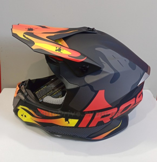 Шолом IROS HD-806 (кросовий) Matt Black/Red/Yellow.