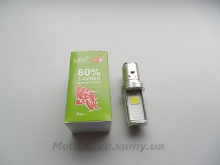 Лампа фары BA20D диодная 12V 9 W Ява, скутер.
