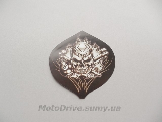 Наклейка декор Skull (9х9 см).