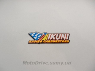 Наклейка Mikuni (12х3 см).