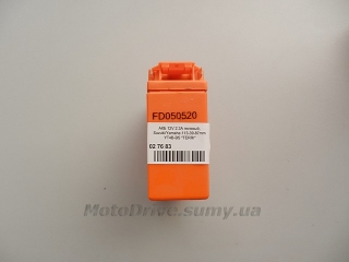 Акб 12V 2.3А гелевий (113x39x87, помаранчевий) TERRI.