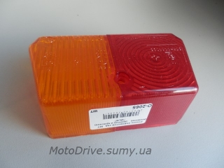 Стекло поворотов заднее Мт, Урал (коляски, желтое и красное).