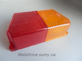 Стекло поворотов заднее Мт, Урал (коляски, желтое и красное).