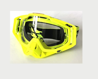Кроссовые очки мото 100% (желтые).