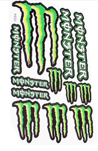 Наклейки Monster (17х26см).