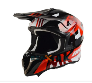 Шлем IROS HD-806 (кроссовый) Gloss Black/Red.