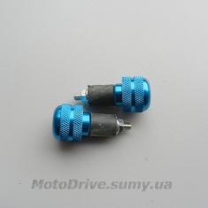 Відбійники керма мотоцикла (сині, L-58мм).