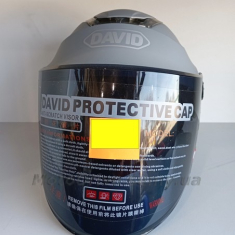 Шлем David открытый, серый.