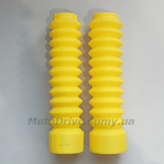 Гофры вилки универсальные (Ø 30/45 мм, L‑190 мм, желтые).