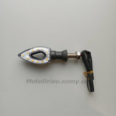 Поворот мото LED (L-85 мм, желтый, 1 шт).