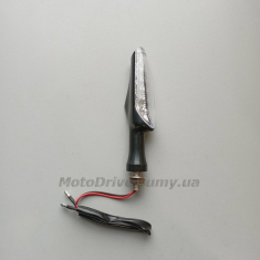 Поворот мото LED (L-120 мм, желтый, 1 шт).