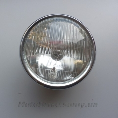 Фара кругла (чорна, Ø160 мм) Дельта, Альфа.